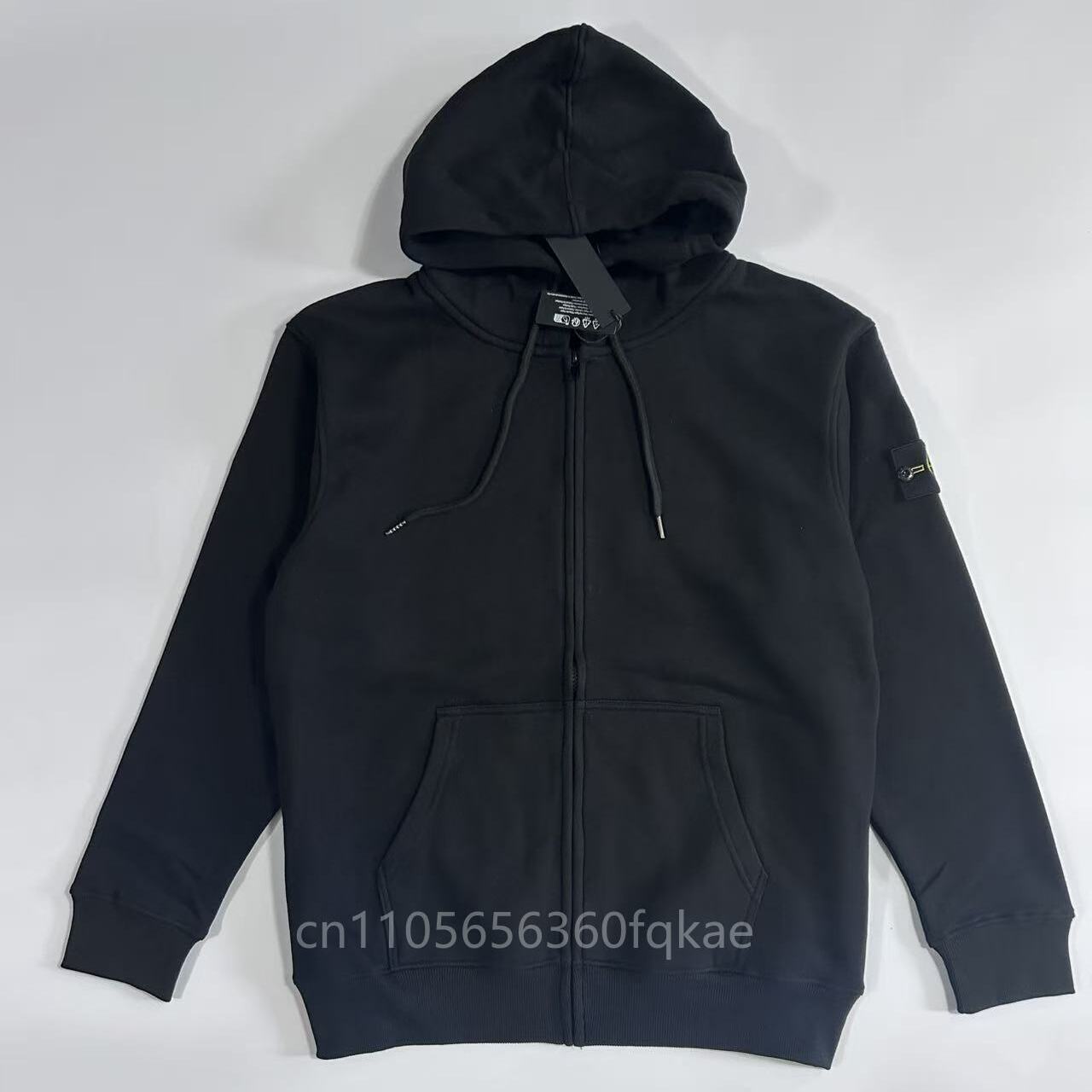 Fear Of God Essential - Compass Top Button Patch Hoodie Italian