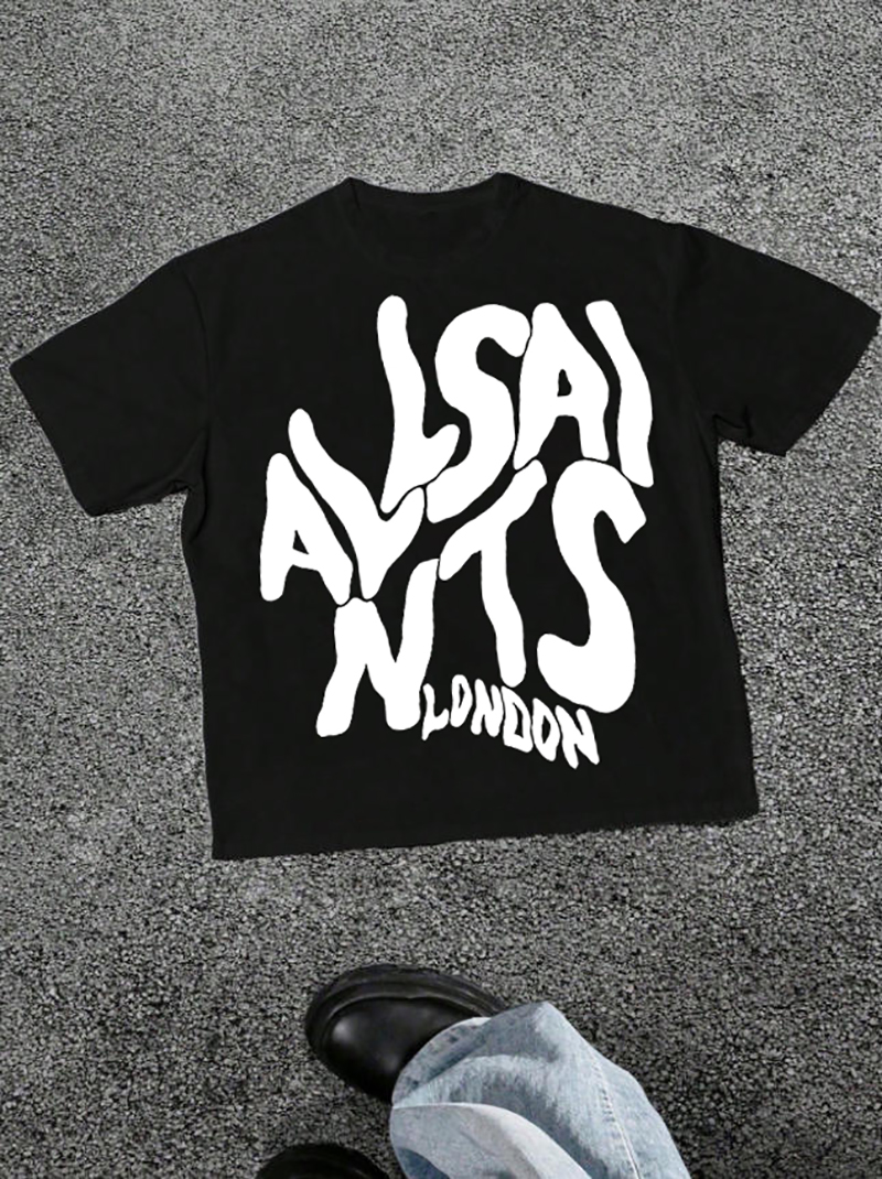 Fear Of God Essential - London Elastic Text T-Shirt, Bold Font