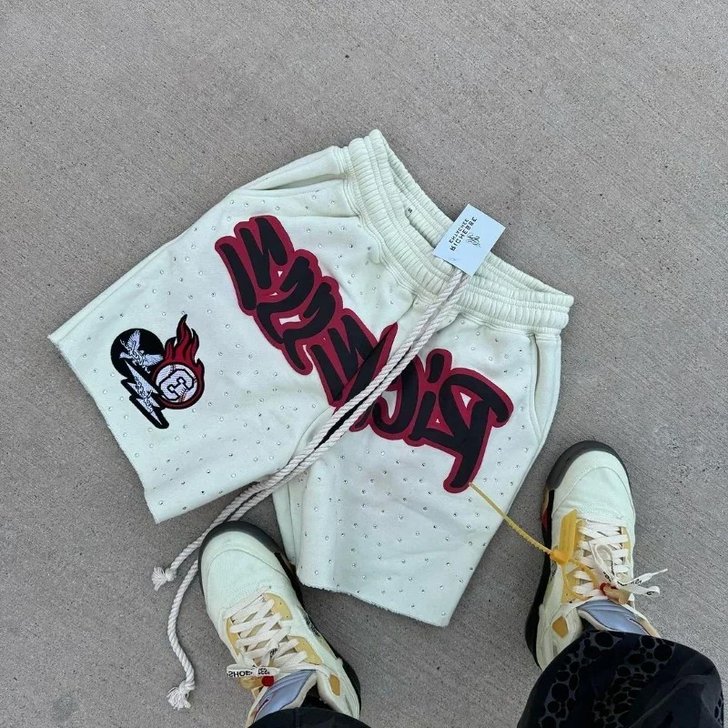 Y2K Harajuku Men's Shorts Lett - đánh giá và giá Fear Of God Essential