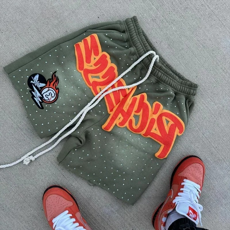Y2K Harajuku Men's Shorts Lett - đánh giá và giá Fear Of God Essential
