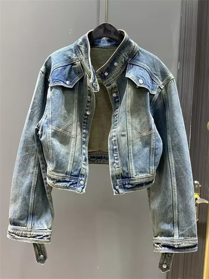 Vintage Short Denim Jacket Wom - đánh giá và giá Streetwear Brand Pants