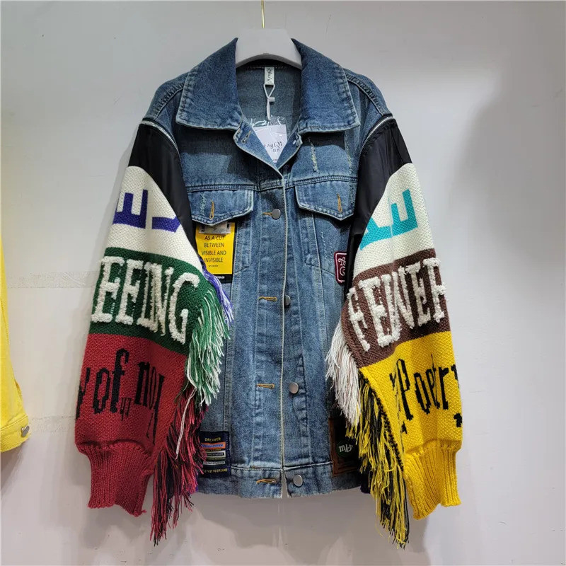 Women Denim Jacket  Autumn Fas - đánh giá và giá Streetwear Brand Pants