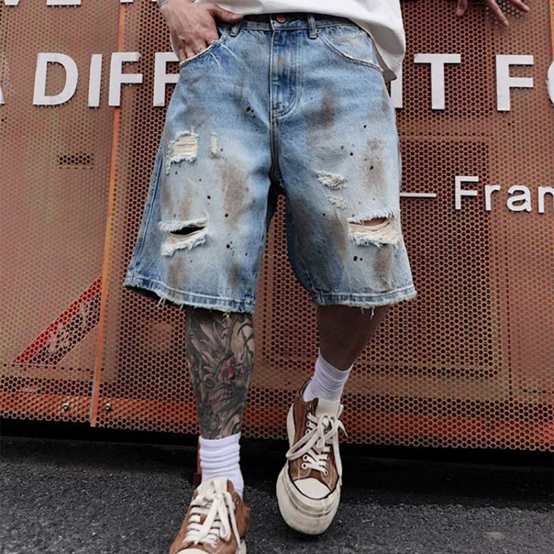 KIDWHXR Men's Denim Short Scon - đánh giá và giá Streetwear Brand Pants