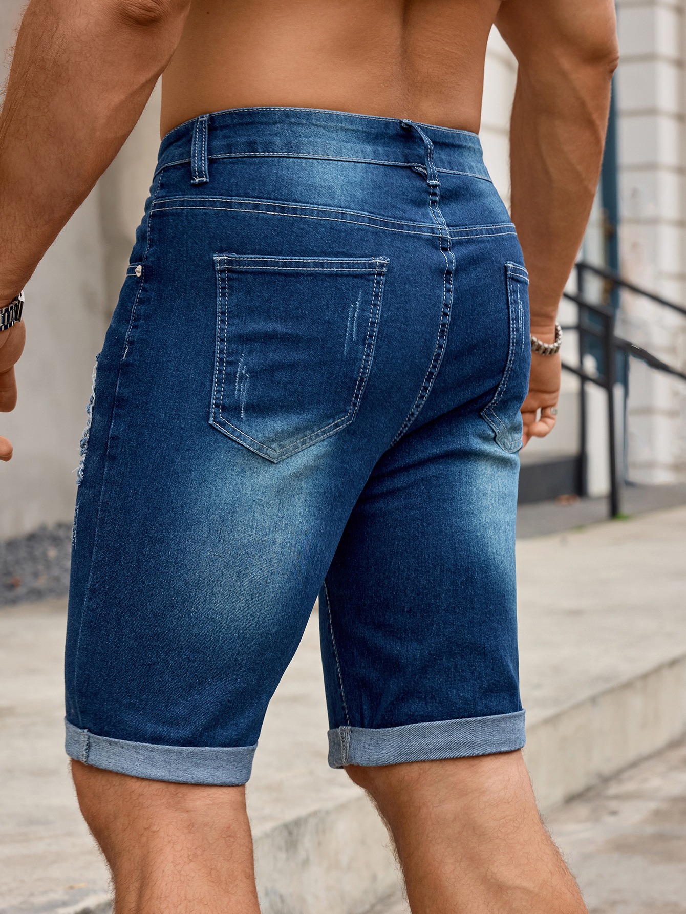 Men Denim Trousers Jeans Short - đánh giá và giá Streetwear Brand Pants