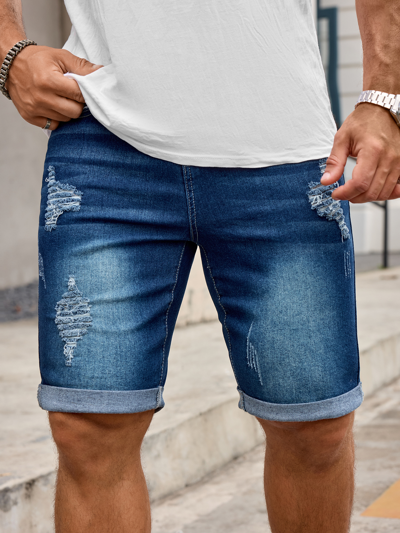 Men Denim Trousers Jeans Short - đánh giá và giá Streetwear Brand Pants