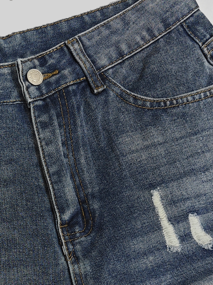 Light Blue Denim Shorts Men's  - đánh giá và giá Streetwear Brand Pants