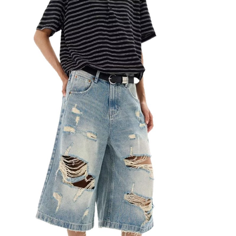 New Men Vintage Ripped Baggy S - đánh giá và giá Streetwear Brand Pants